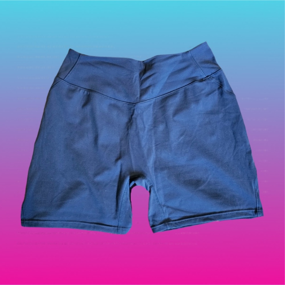 Alphalete Deep Navy High-Rise Bike Shorts